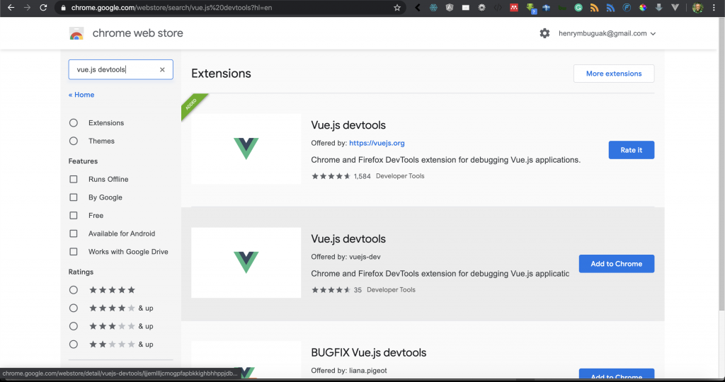 Successfully added Vue.js dev tools